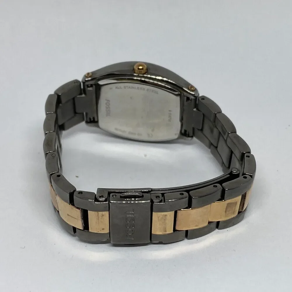 Fossil ES3059 Women's Stainless Steel Analog Black Dial Quartz Wrist Watch JK852